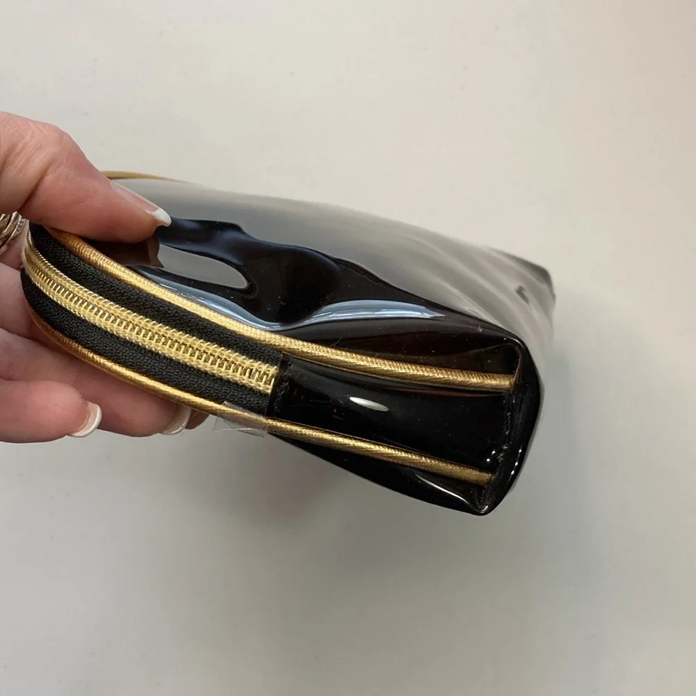 Juicy Couture Black Vinyl Cosmetic Case EXCELLENT CONDITION